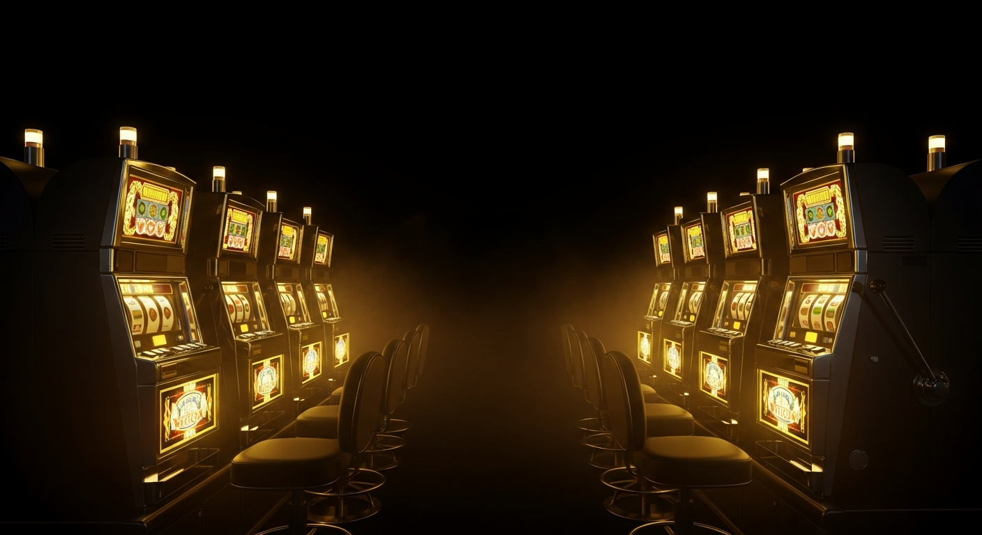 Las Vegas casino floor with slot machines